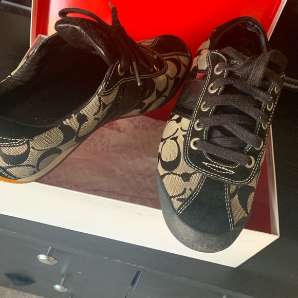 Black and grey coach sneakers - Picture 7 of 8